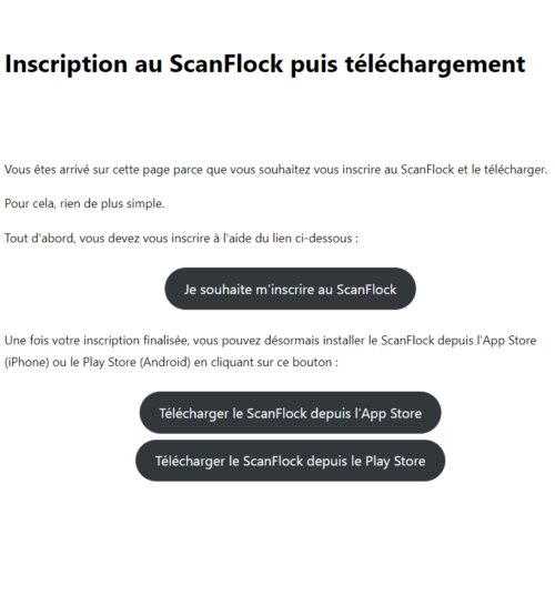 Comment adhérer au ScanFlock 